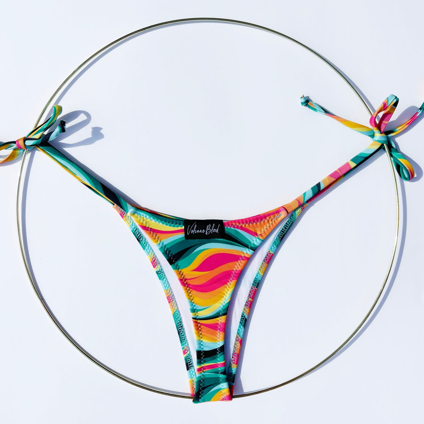 COLORFUL WAVES BIKINI BOTTOM